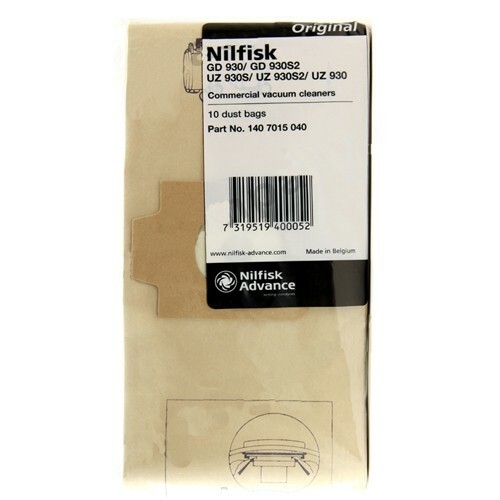 Nilfisk euroclean gd930 bags - nilfisk,